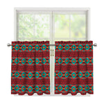 Native Southwestern Pattern Print Tier Curtains