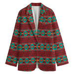 Native Southwestern Pattern Print Women's Blazer