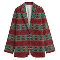 Native Southwestern Pattern Print Women's Cotton Blazer