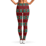 Native Southwestern Pattern Print Women's Leggings
