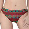 Native Southwestern Pattern Print Women's Thong