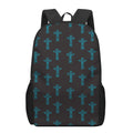 Native Totem Pattern Print 17 Inch Backpack