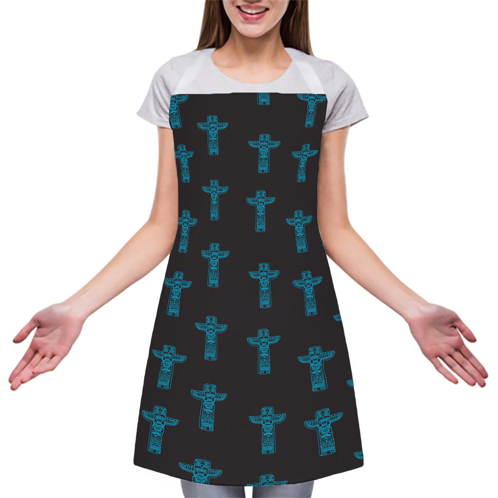 Native Totem Pattern Print Adjustable Apron