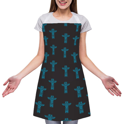 Native Totem Pattern Print Adjustable Apron