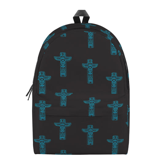 Native Totem Pattern Print Backpack