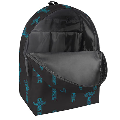 Native Totem Pattern Print Backpack