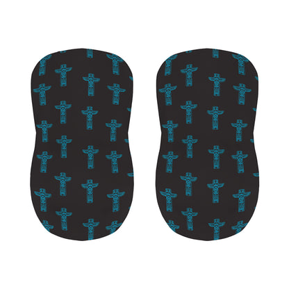 Native Totem Pattern Print Bar Stool Covers