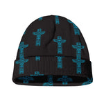 Native Totem Pattern Print Beanie