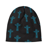 Native Totem Pattern Print Beanie