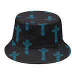 Native Totem Pattern Print Bucket Hat