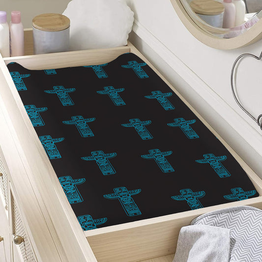 Native Totem Pattern Print Changing Pad Cover