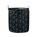 Native Totem Pattern Print Collapsible Laundry Basket