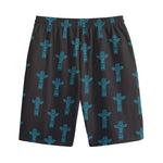 Native Totem Pattern Print Cotton Shorts