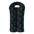 Native Totem Pattern Print Double Neoprene Wine Tote