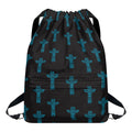 Native Totem Pattern Print Drawstring Backpack