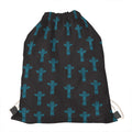 Native Totem Pattern Print Drawstring Bag