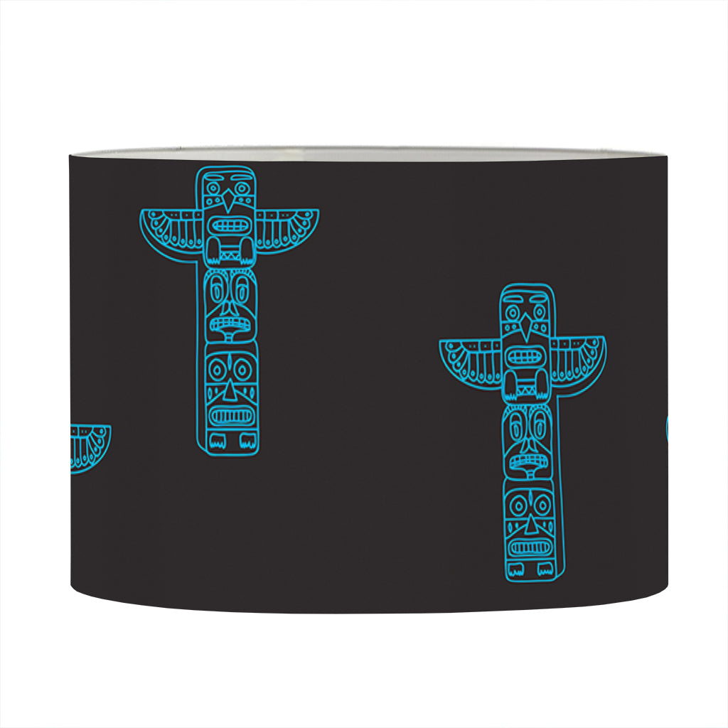 Native Totem Pattern Print Drum Lamp Shade