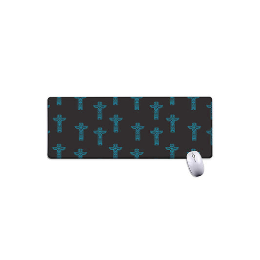 Native Totem Pattern Print Extended Mouse Pad