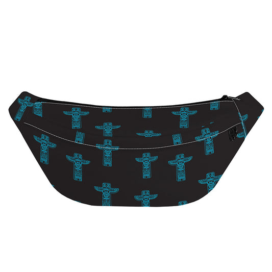 Native Totem Pattern Print Fanny Pack