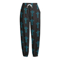 Native Totem Pattern Print Fleece Lined Knit Pants
