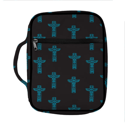 Native Totem Pattern Print Front Pocket Bible Bag