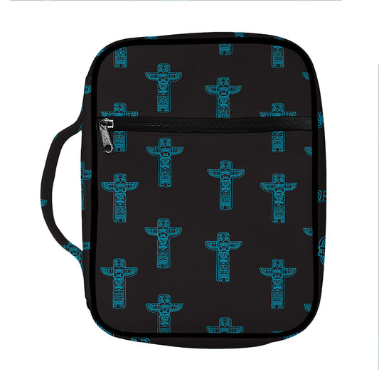 Native Totem Pattern Print Front Pocket Bible Bag