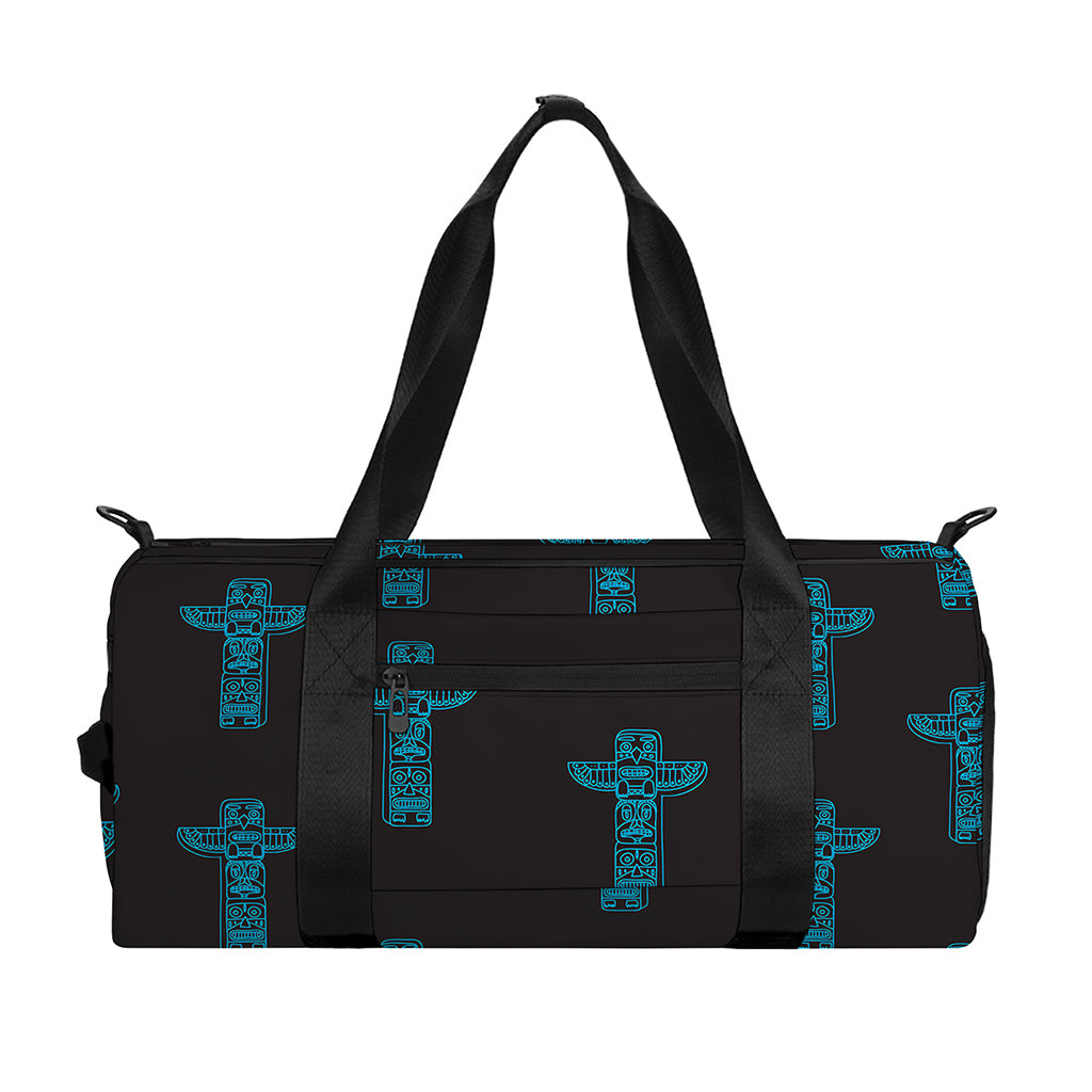 Native Totem Pattern Print Gym Bag