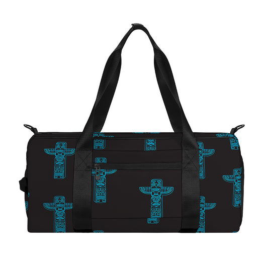Native Totem Pattern Print Gym Bag