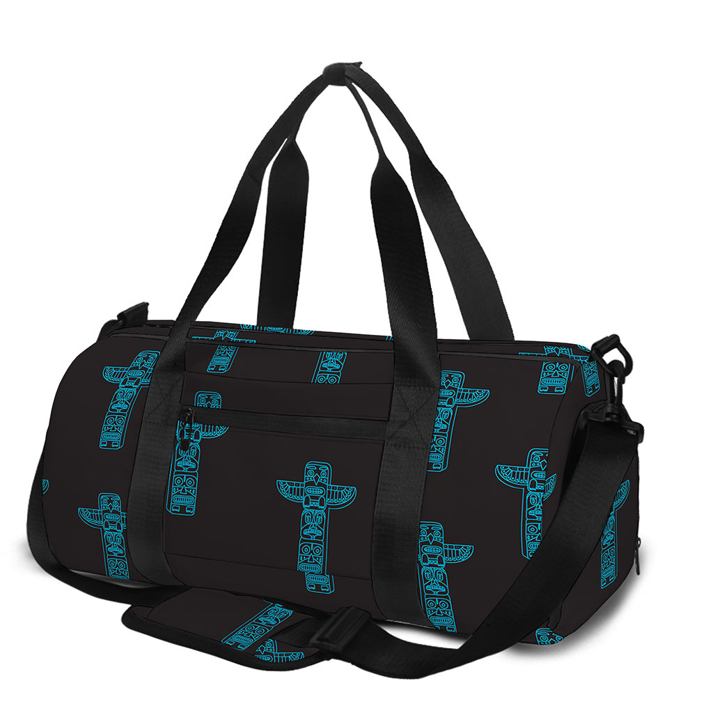 Native Totem Pattern Print Gym Bag