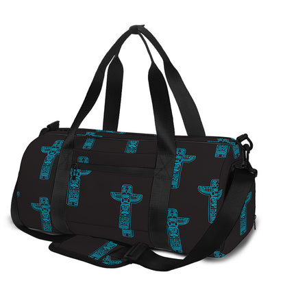 Native Totem Pattern Print Gym Bag