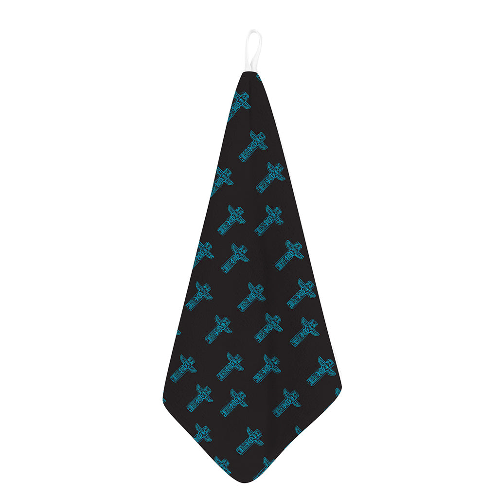 Native Totem Pattern Print Hand Towel