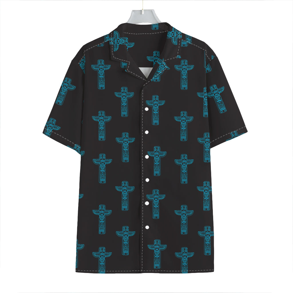 Native Totem Pattern Print Hawaiian Shirt