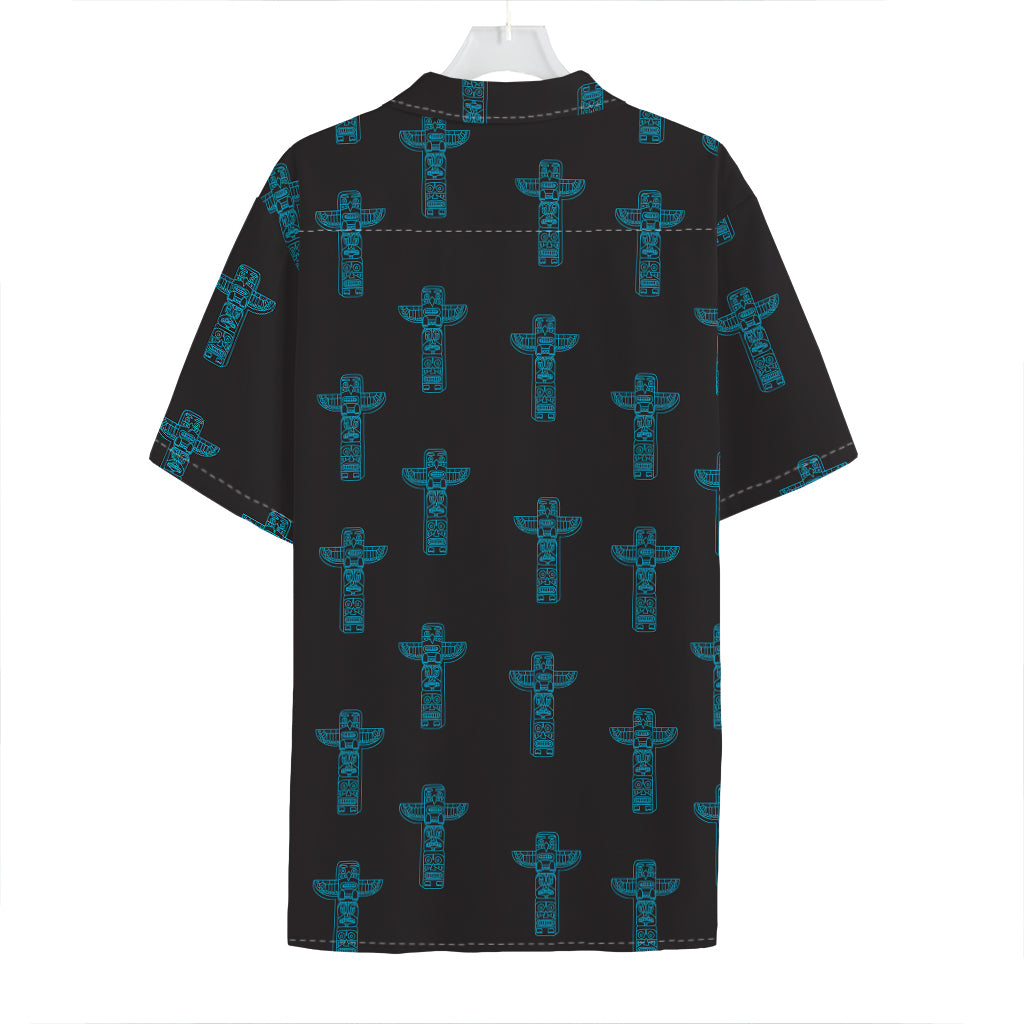 Native Totem Pattern Print Hawaiian Shirt