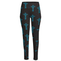 Native Totem Pattern Print High-Waisted Pocket Leggings
