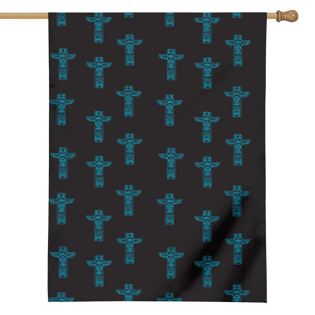 Native Totem Pattern Print House Flag