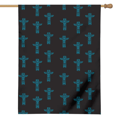 Native Totem Pattern Print House Flag