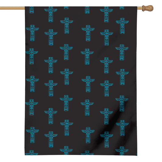 Native Totem Pattern Print House Flag
