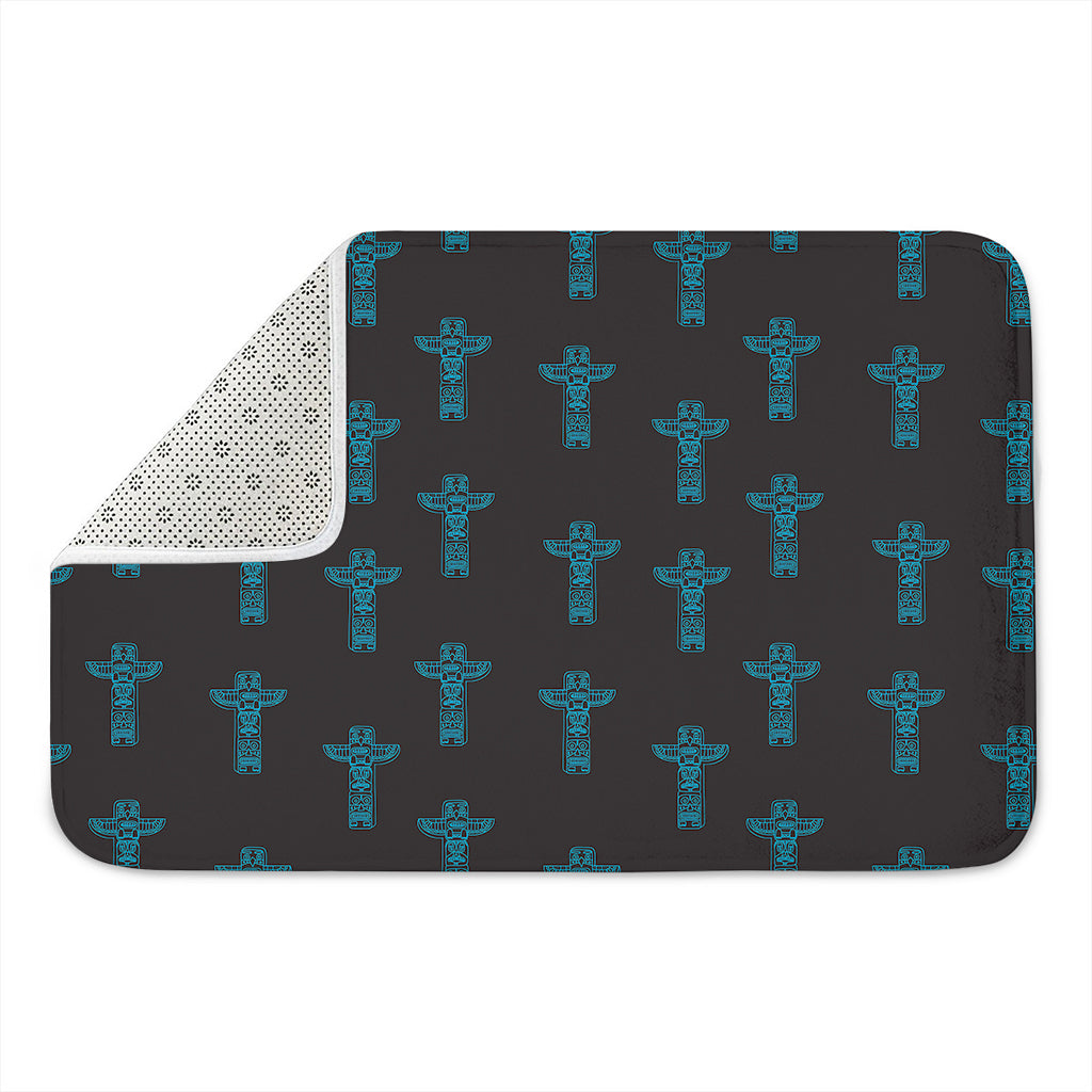 Native Totem Pattern Print Indoor Door Mat
