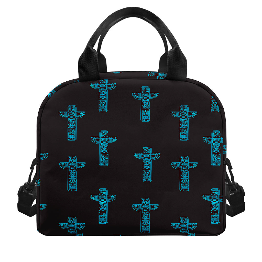 Native Totem Pattern Print Insulated Lunch Bag