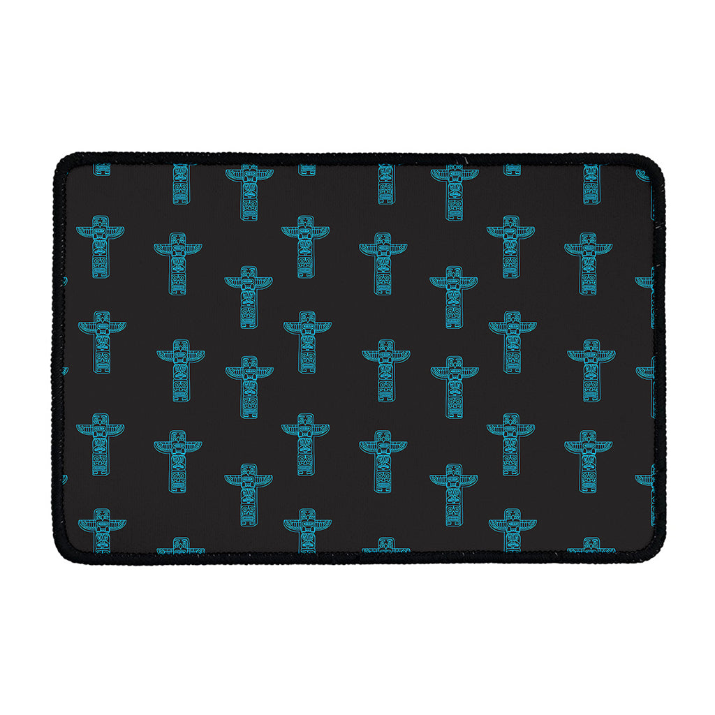 Native Totem Pattern Print Kitchen Mat