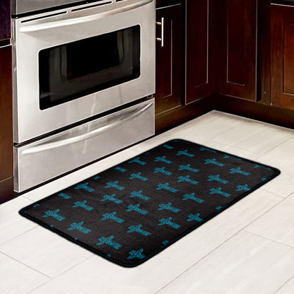 Native Totem Pattern Print Kitchen Mat