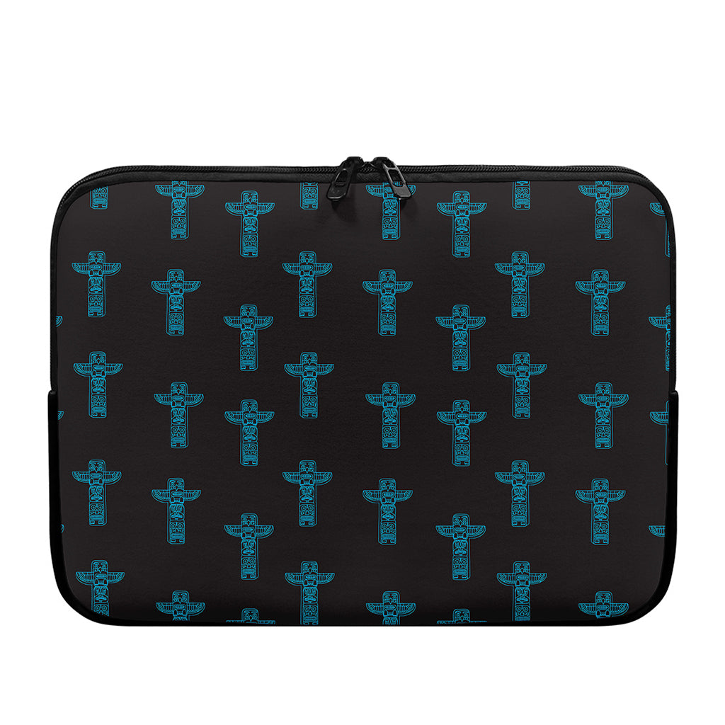 Native Totem Pattern Print Laptop Sleeve