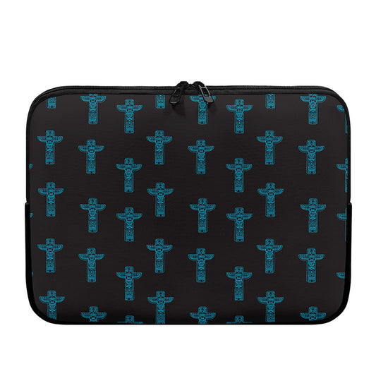 Native Totem Pattern Print Laptop Sleeve