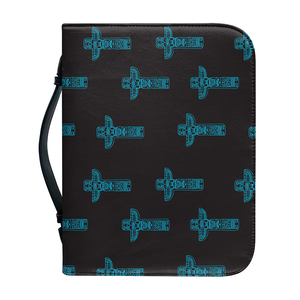 Native Totem Pattern Print Leather Bible Cover