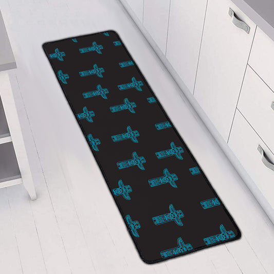 Native Totem Pattern Print Long Kitchen Mat
