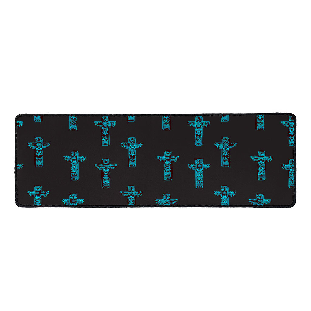 Native Totem Pattern Print Long Kitchen Mat