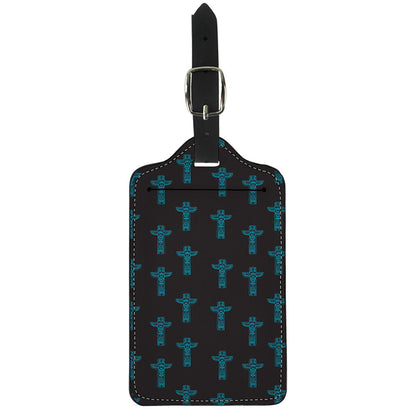 Native Totem Pattern Print Luggage Tag