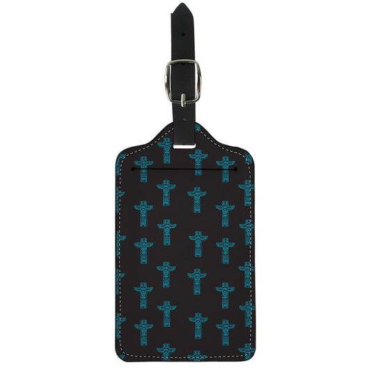 Native Totem Pattern Print Luggage Tag