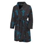 Native Totem Pattern Print Men's Bathrobe