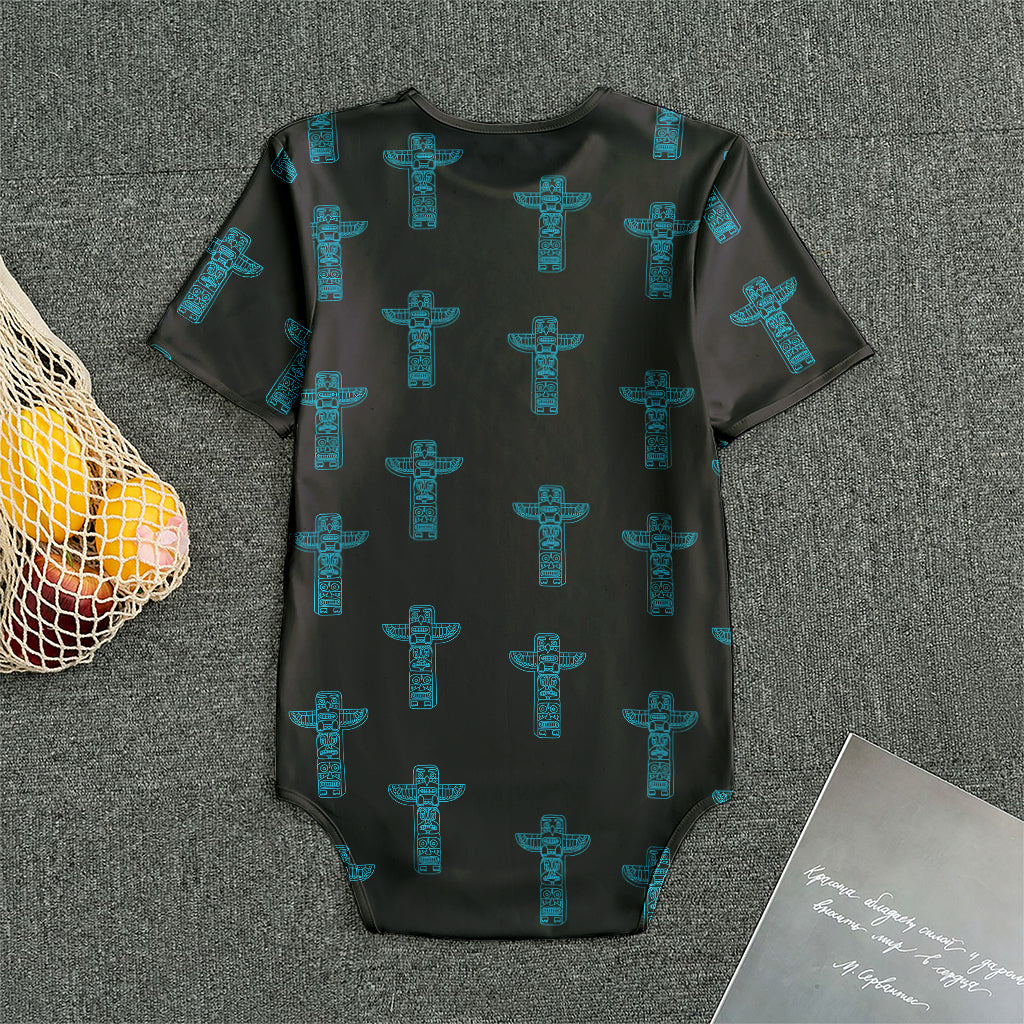 Native Totem Pattern Print Men's Bodysuit